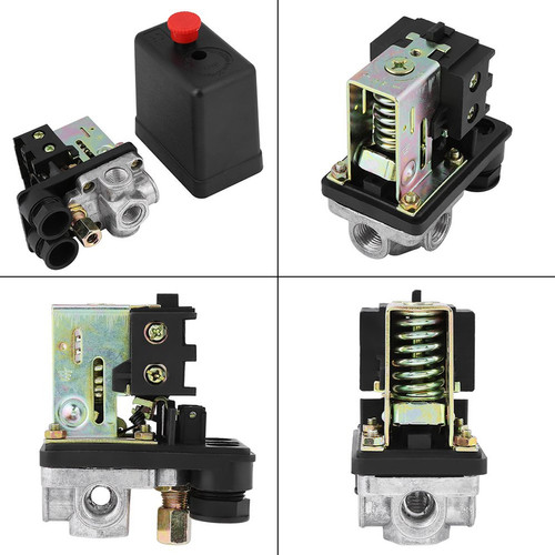 JLD Otomatis Kompresor Angin 4 Lubang 1/4" Automatic Pressure Switch Compressor