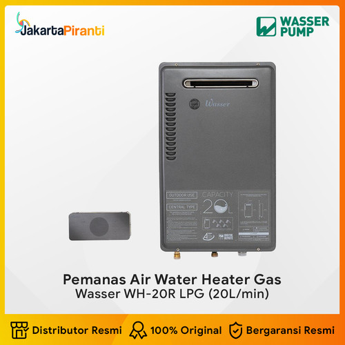 Pemanas Air Water Heater Gas 20 liter/menit Wasser WH-20R LPG