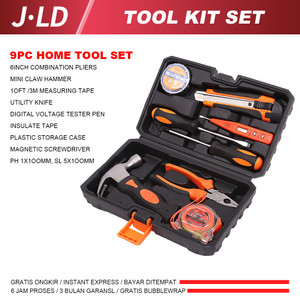 JLD Toolkit Set Alat Pertukangan Palu handtool Perkakas Tukang Lengkap
