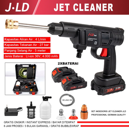 JLD JET CLEANER 36V STEAM CORDLESS MESIN CUCI AC MOTOR MOBIL