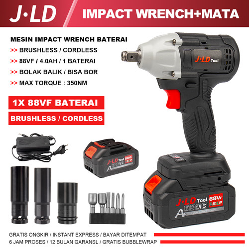 88VF Mesin bor impact wrench  CORDLESS IMPACT WRENCH 48S By JLD Tools