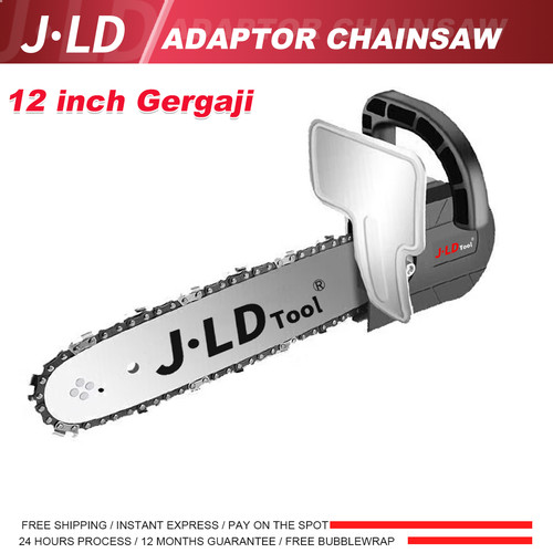 JLD 12'' Adapter chainsaw ke gerinda tangan Adaptor chainsaw gerinda konverter gergaji chainsaw