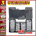 Mata Bor Set + Fisher - Mata Bor Besi Kayu Beton - Mata Bor JLD Tool