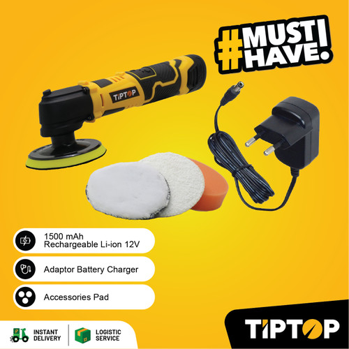 TIP TOP 4 inch Cordless Polisher / Mesin Pemoles 12V (BPR-120)