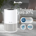Breville the Smart Air Viral Protect Night Glow Purifier - Penyaring Pembersih Penjernih Udara Hemat Energi Kontrol Wifi Aromaterapi Lampu Tidur