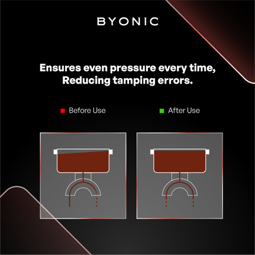 Byonic Spring Loaded Tamper - Tamping Coffee Kopi Espresso