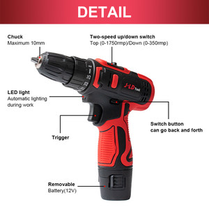 JLD 12V new mesin bor baterai 10mm bor murah cordless drill kayu beton