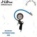 JLD Inflator Gun dengan Oli - Alat Pengukur Tekanan Angin Ban 12S