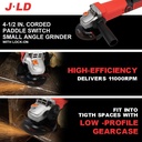 JLD Mesin Gerinda Listrik Variable Speed / Angle grinder Tangan