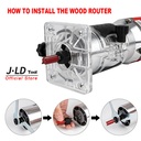 JLD Mesin Trimmer Profil Kayu Profile Router MT370 350W 110mm MT 370