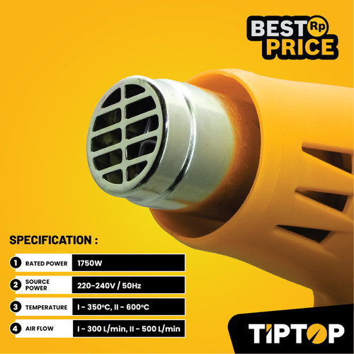 Tip Top CHG-175 1750W Electric Hot Air Gun / Heat Gun / Hot Gun