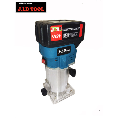 Mesin Trimmer Cordless 48volt - Mesin Router Kayu - Mesin Profil JLD