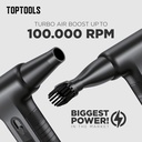 TOP TOOLS Cordless Air Duster Blower BAD-W06 / TIP TOP Pembersih Debu with LED Screen