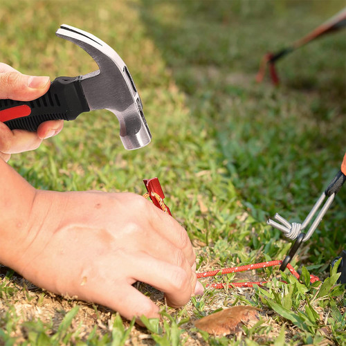 JLD Mini Claw Hammer Palu Kambing Mini Steel /Alat Perkakas Multifungsi Camping Hammer