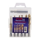 JLD Mata Bor 6PCS Pembuat Ulir Drat Hex Twist Spiral Tapper Baut Bit