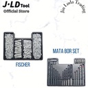 Mata Bor Set + Fisher - Mata Bor Besi Kayu Beton - Mata Bor JLD Tool