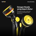 TIP TOP HRS-012 Portable Hose Reel Water Set 12 M With Spray Gun 10 Pattern / Gulungan Selang Air 12 M 10 Mode Semprotan