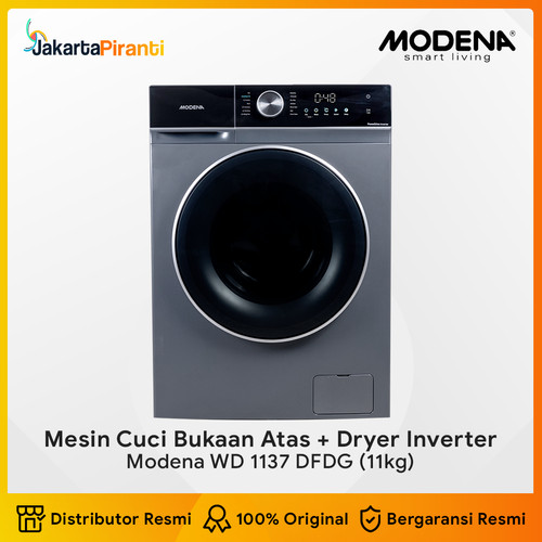 Mesin Cuci + Pengering Dryer 11kg MODENA Front Loading - WD 1137 DFDG