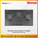 Built-in Gas Hob Kompor Gas Tanam 3 Tungku Rinnai RB-317N (G)
