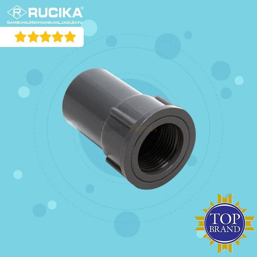 Socket Drat Dalam PVC AW (RUCIKA) d. 1/2" - Female Socket