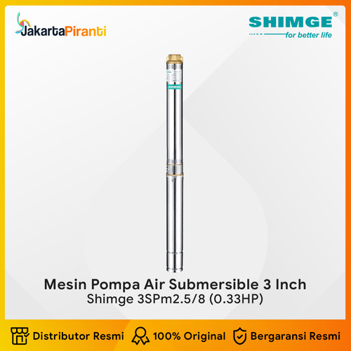 Mesin Pompa Air Submersible Satelit 3 Inch Shimge 0.33HP 3SPm2.5/8