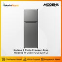 Kulkas 2 Pintu Freezer Atas MODENA Refrigerator - RF 2650 TGDS