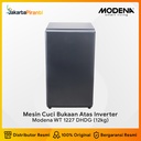 Mesin Cuci Bukaan Atas Inverter Top Loading 12kg Modena WT 1227 DHDG