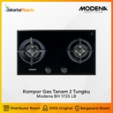 Built-in Gas Hob Kompor Gas Tanam 70 cm 2 Tungku Modena BH 1725 LB