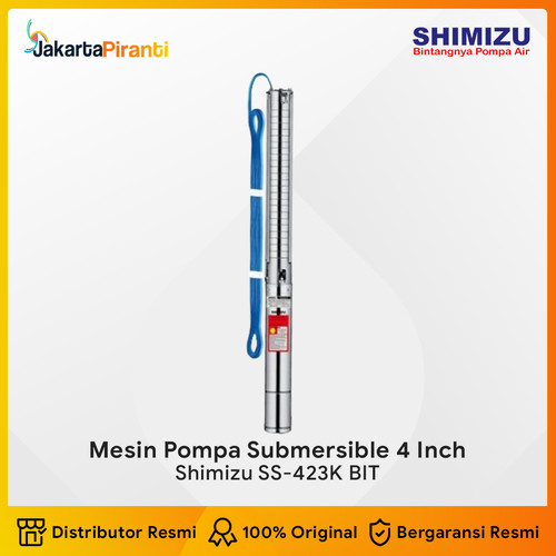 Mesin Pompa Celup Submersible Stainless 4 Inch 1.5HP Shimizu SS-423K BIT