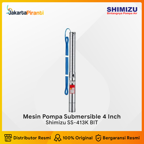 Mesin Pompa Celup Submersible Stainless 4 Inch 0.75HP Shimizu SS-413K BIT
