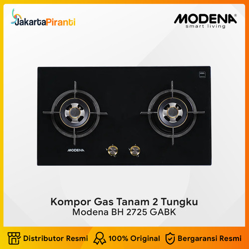 Kompor Gas Tanam 2 Tungku Built-in Gas Hob 70 cm Modena BH 2725 GABK