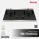 Built-in Gas Hob Kompor Tanam Gas 2 Tungku 70 cm Rinnai RB-7512D (G)