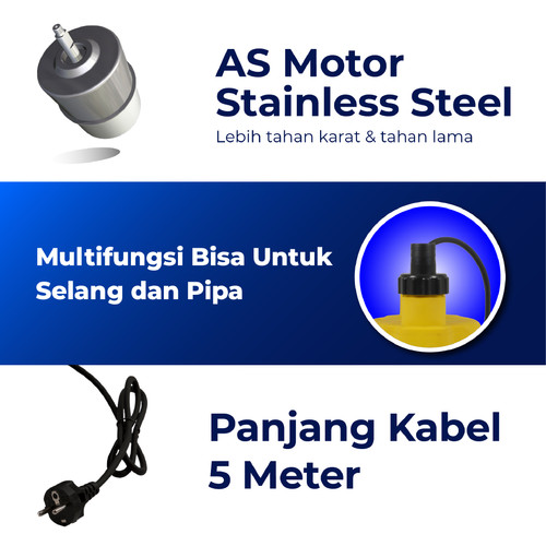 Mesin Pompa Celup Air Bersih Non Otomatis 100 Watt Shimizu SPN-110 BIT