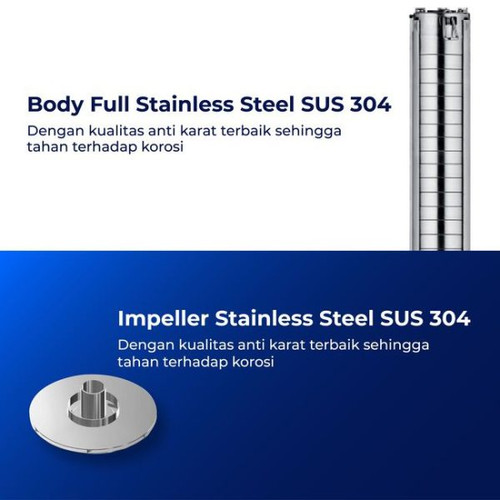 Mesin Pompa Celup Submersible Stainless 4 Inch 1.5HP Shimizu SS-423K BIT