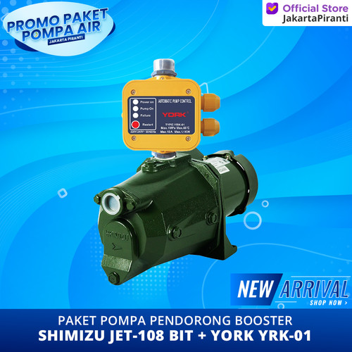 Paket Pompa Pendorong Shower / Booster 150 Watt Shimizu JET-108 BIT