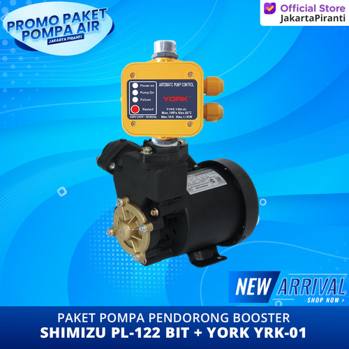 Paket Pompa Pendorong Shower / Booster 125 Watt Shimizu PL-122 BIT