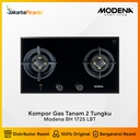Kompor Gas Tanam Built-in Gas Hob 70 cm 2 Tungku Modena BH 1725 LBT