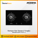 Kompor Gas Tanam Built-in Gas Hob 2 Tungku Modena BH 2723 LJ