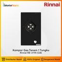 Rinnai Kompor Gas Hob Tanam 1 Tungku Rinnai RB-311N (GB) Glass