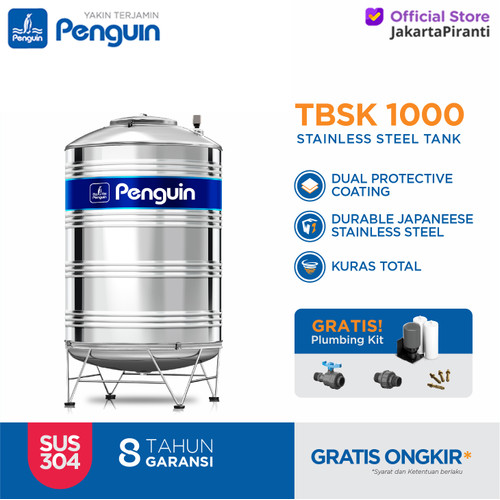 Tangki Air / Tandon Toren Stainless Penguin TBSK 1000 Liter - TBSK1000
