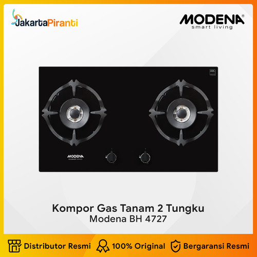 Kompor Gas Tanam Built-in Gas Hob 70 cm 2 Tungku Modena BH 4727