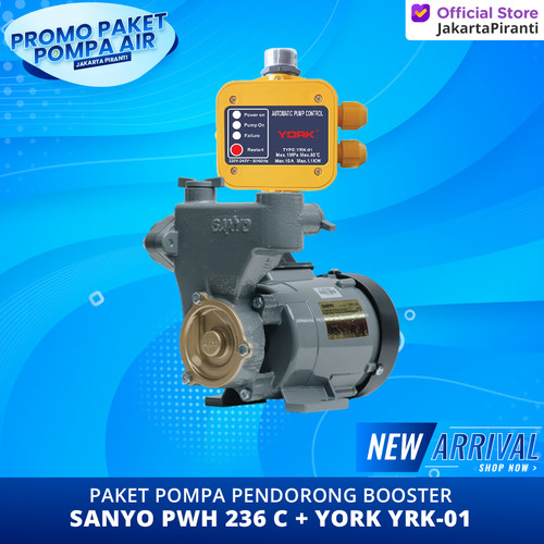 Paket Pompa Pendorong Shower / Booster 200 Watt Sanyo PWH 236 C