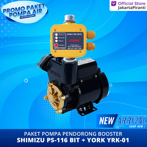 Paket Pompa Pendorong Shower / Booster 125 Watt Shimizu PS-116 BIT