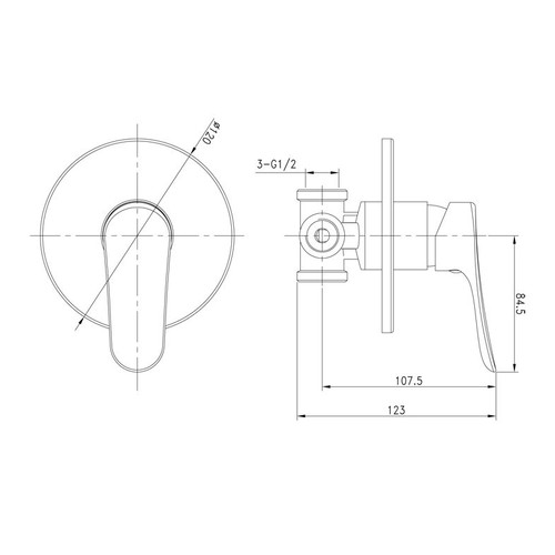 Wasser Shower Mixer MSW-X060 / Keran Shower Air Panas Dingin