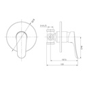 Wasser Shower Mixer MSW-X060 / Keran Shower Air Panas Dingin