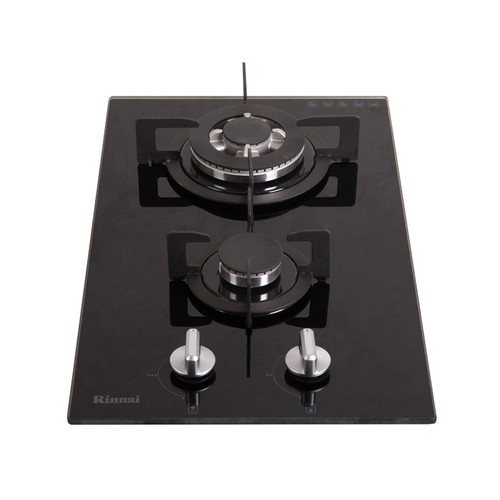 Rinnai Kompor Built-in Gas Tanam 2 Tungku Rinnai RB-312N (GB) Glass