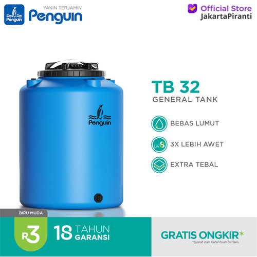 Toren Air Penguin TB32 Tangki Air Plastik 300 L Tandon Air TB 32