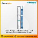 Mesin Pompa Submersible 4 Inch Stainless 0.5HP Shimge 4SSm3/6 + 40 M Kabel