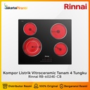 Kompor Tanam Listrik Vitroceramic Hob Rinnai RB-6024E-CB