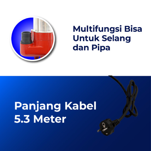 Mesin Pompa Celup Air Bersih dan Air Kotor Shimizu SPV-180 BIT